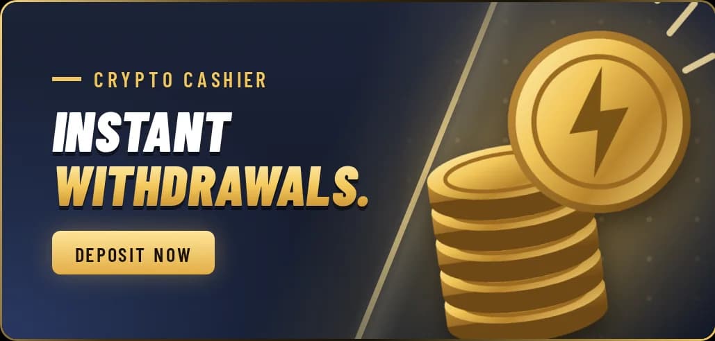 Crypto cashier. Instant withdrawals. Deposit now.
