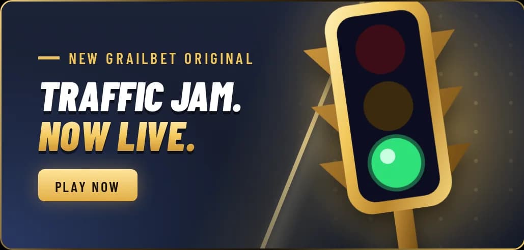 New Grailbet Original: Traffic Jam, now live. Play now.